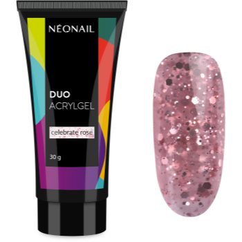 NEONAIL Duo Acrylgel Celebrate Rose gel pentru modelarea unghiilor - imagine 2